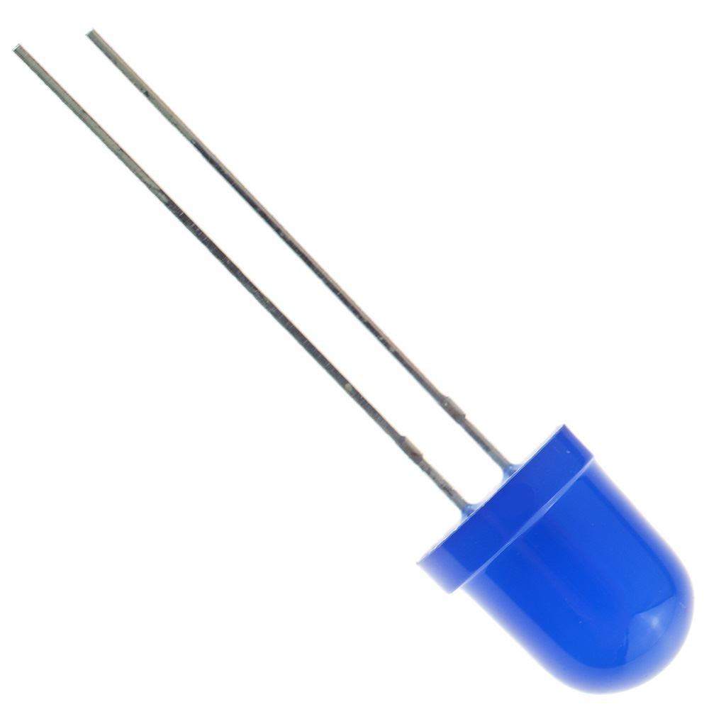 25 x Blue 8mm LED Diffused 500mcd 40°