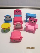 Lot of 7 - McDonald's Happy Meal - Shopkins Happy Places 2018 - Dreamy Bear
