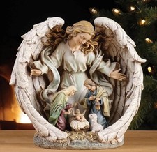 DISCONTINUED VINTAGE NAPCO GUARDIAN ANGEL PROECTING HOLY FAMILY 3D