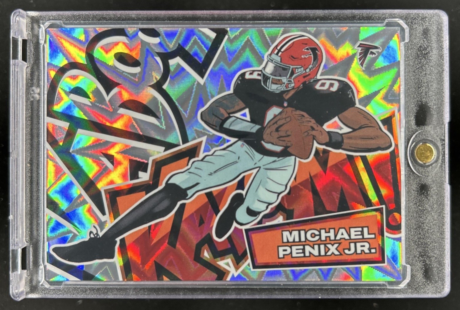 2025 Panini Absolute Michael Penix Jr. Kaboom - Horizontal #20 Falcons