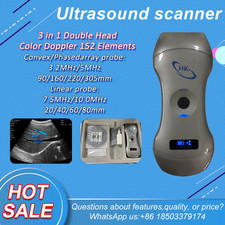 3-in-1 152E Wireless WiFi Color Doppler Linear Convex Ultrasound Probe