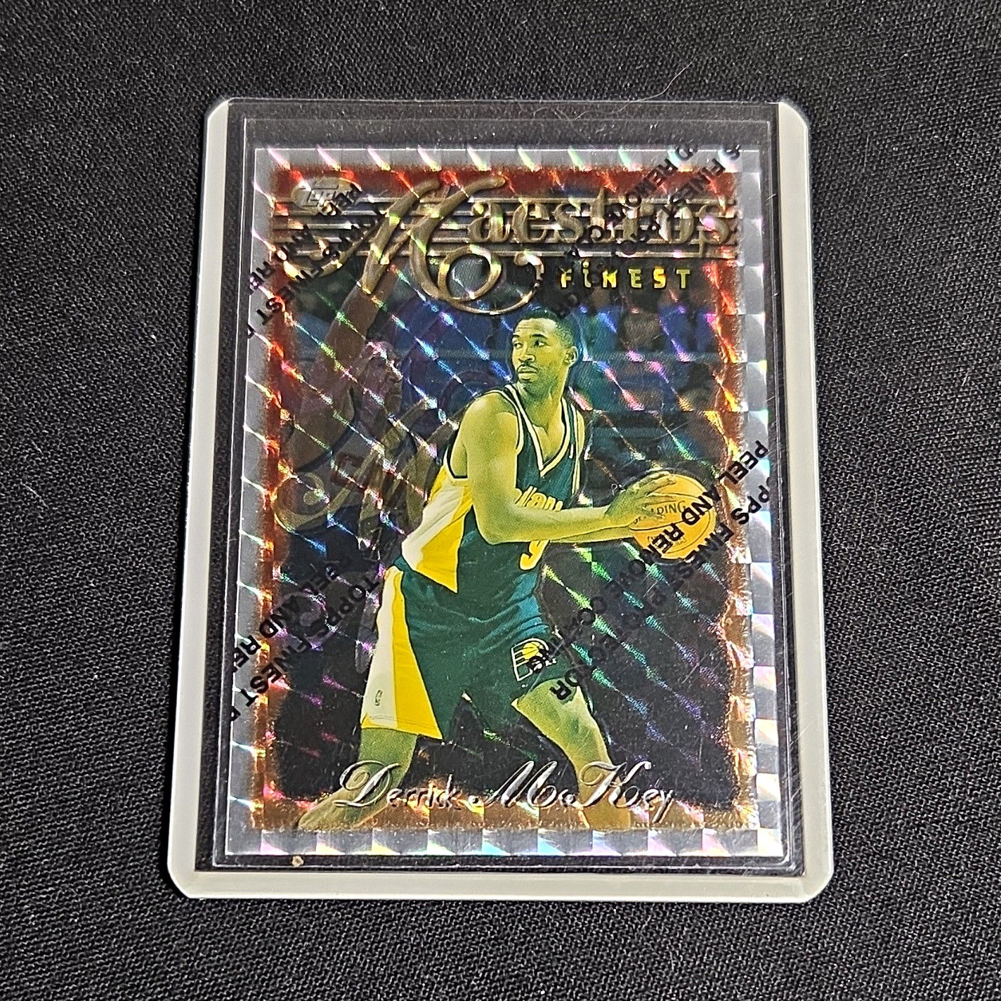 Topps 1996-97 Finest Uncommon Silver Derrick McKey Refractor #120 Pacers