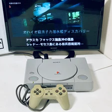 Sony PlayStation 1 PS1 Console Full Set Controller Cables Working JAPAN