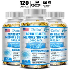 BRAIN supplements 5000 mg - memory Enhancer Capsules for Cognition and Focus