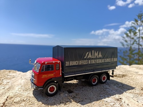 Camion D'Epoca Vintage Truck Fiat 683 Saima Trasporti Die Cast Model 1/43 - Foto 2 di 15
