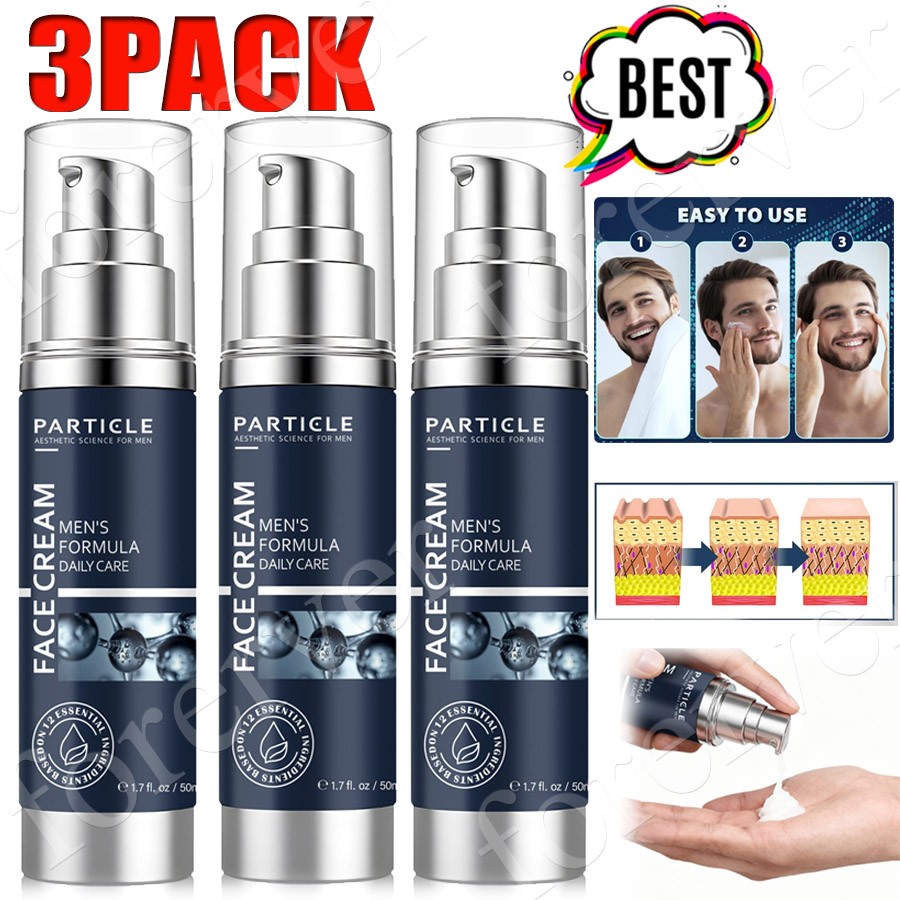 3X Particle Face Cream Men 6 in 1 Anti-Aging Cream Fights Eye Bags Dark Spots