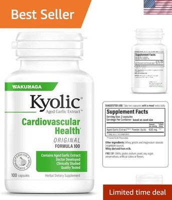 Organic Aged Garlic Extract - 100 Gluten-Free Capsules for Total Health Support