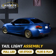 Pair Somked LED Tail Lights For BMW 2 Series 2014-2021 F22 F23 228i 230i Upgrade