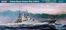 HobbyBoss Italian Heavy Crusier Pola - Plastic Model Military Ship Kit - 1/350