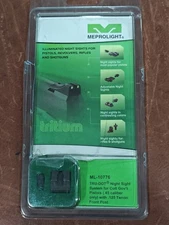 Meprolight ML10776 Tritium Night Sight Set For Colt Gov't .45 .125 Tenon Post
