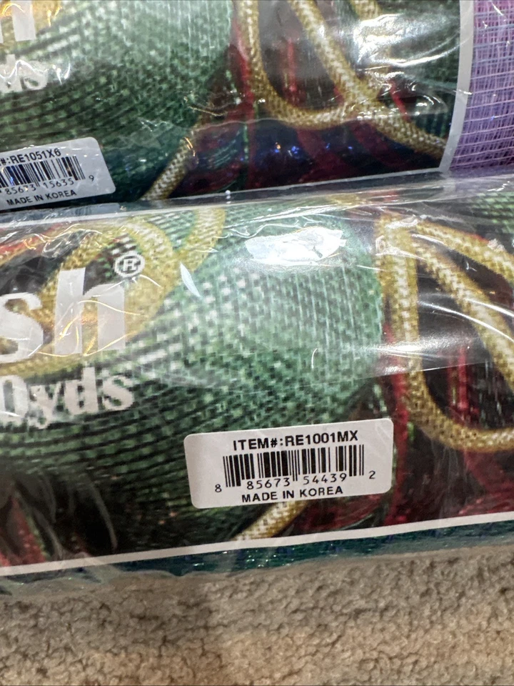 Deco Poly Mesh 21” X 10 Yards Lot Of Six Different Colors - Image 2 of 4