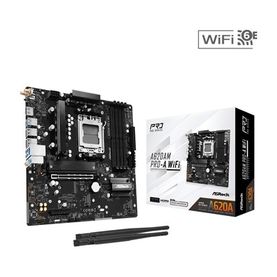Asrock A620AM PRO-A WIFI Amd Socket Am5 Motherboard 4 X Ddr5 Dimm Slots 1 X M.2