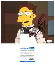 Domhnall Gleeson Signed THE SIMPSONS Godfather Parody 8x10 Photo PROOF ACOA B