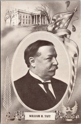 c1909 PRESIDENTIAL POSTCARD  WILLIAM H TAFT MINT CONDITION