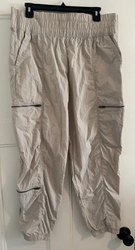 Joy Lab Womens Joggers Beige Cargo Pockets Track Pants Large