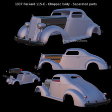 3d Abs Like Resin Printed 1937 Packard 115-c Chopped Car Body 125 Scale 3d Abs Like Resin Printed 1937 Packard 115-c Chopped Car Body 125 Scale