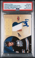PSA 8 2005-06 Fleer Ultra - Rookie Uniformity Alex Ovechkin Autograph RARE