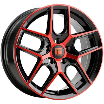 Touren TR79 20x9 5x112 +35mm Black/Red Wheel Rim 20'' Inch