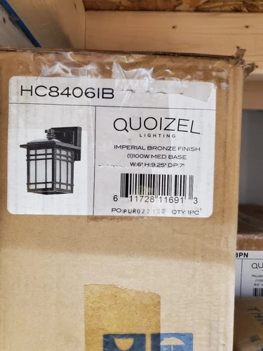 Quoizel HC8406IB 1 Light Hillcrest Outdoor Sconce in Imperial Bronze - Picture 3 of 3