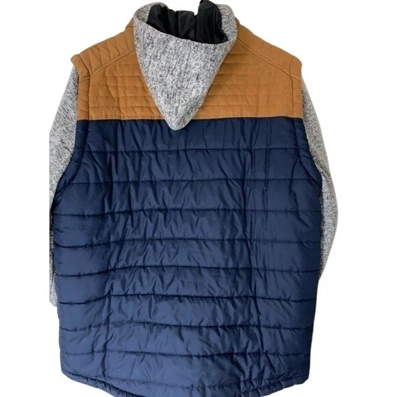 Distortion Clothing Jacket Vest Mens XL Hooded West Coast Skater Bro Bloke image 2