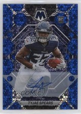 2023 Panini Mosaic Rookies No Huddle Blue Prizm Tyjae Spears #369 Auto 0c3