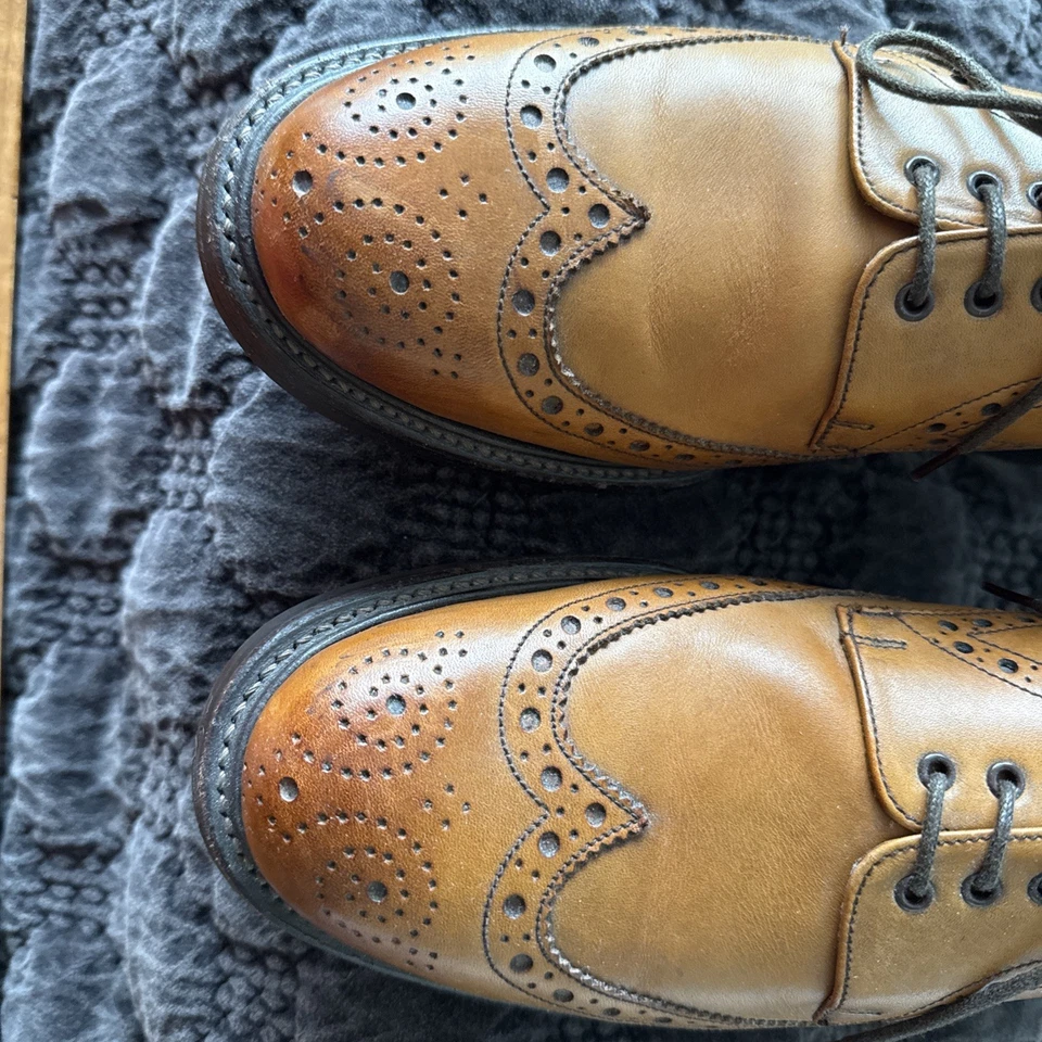 Zapato Derby Charles Tyrwhitt Tostado Paddington Brogue Completo Foto 2 de 4