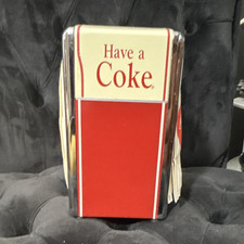 Coca-Cola Have a Coke Tabletop Metal Napkin Dispenser, Fullfold