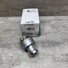 Pollak P27-1048 Ignition Switch W/ Chrome Mounting Nut, New