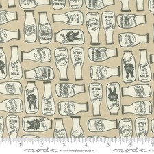 Farmstead Porcelain Mik bottles20904 12  Haystack  By the yard Moda cotton print