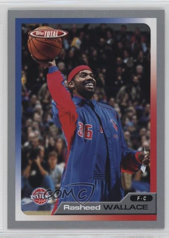 2005-06 Topps Total Silver Rasheed Wallace #187 2b6