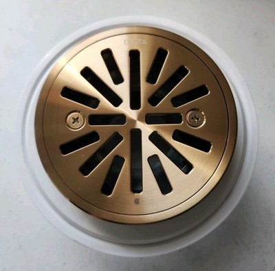 Delta DT061411-CZ 4'' Tile-In Round Shower Drain, Champagne Bronze