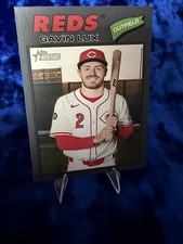 2026 Topps Heritage Gavin Lux dark gray  Bordered Sp #352 Cincinnati Reds