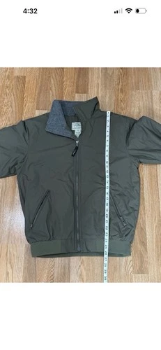 Lot Of 3 LL bean Jacket Men Small Bomber Green/Blue/Navy Blue Full Zip Fleece .! image 16