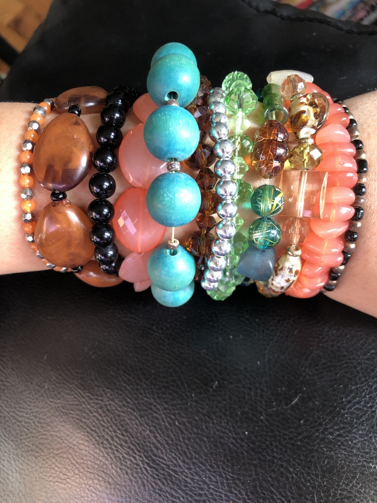 Assorted Beaded Stretch Bracelets - image 3
