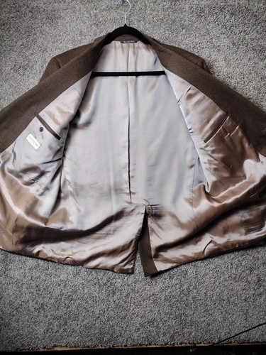 Jack Victor Cashmere and Mink Blazer 2 Button Suit Jacket Mens Luxury Canada 46R - Picture 7 of 16