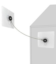 10 inches Stainless Steel Furniture Straps for Baby Proofing, No-Drill Furnit...