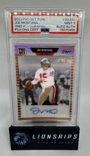 2023 Leaf Pro Set Pure - 1989 Autographs Joe Montana Bronze Spectrum 31/50 HOF