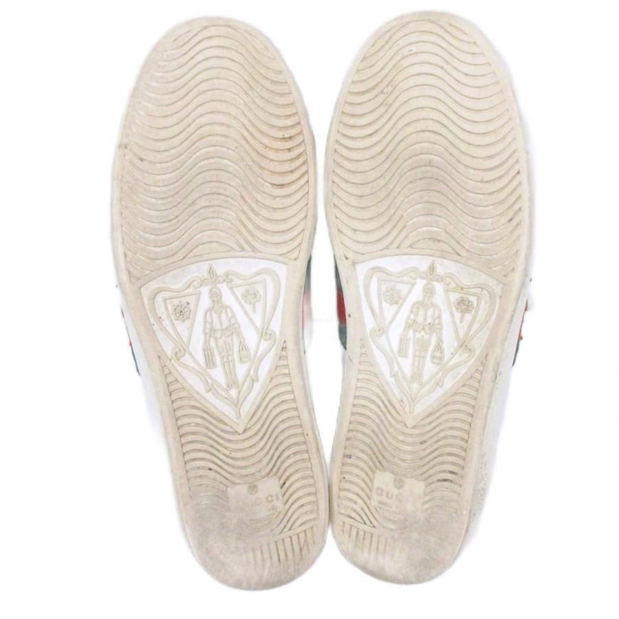 GUCCI Sneakers Ace Line Studded Python Embossed 9… - image 6