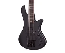Schecter Stiletto Stealth-5 5-String Bass Guitar - Satin Black - Open Box