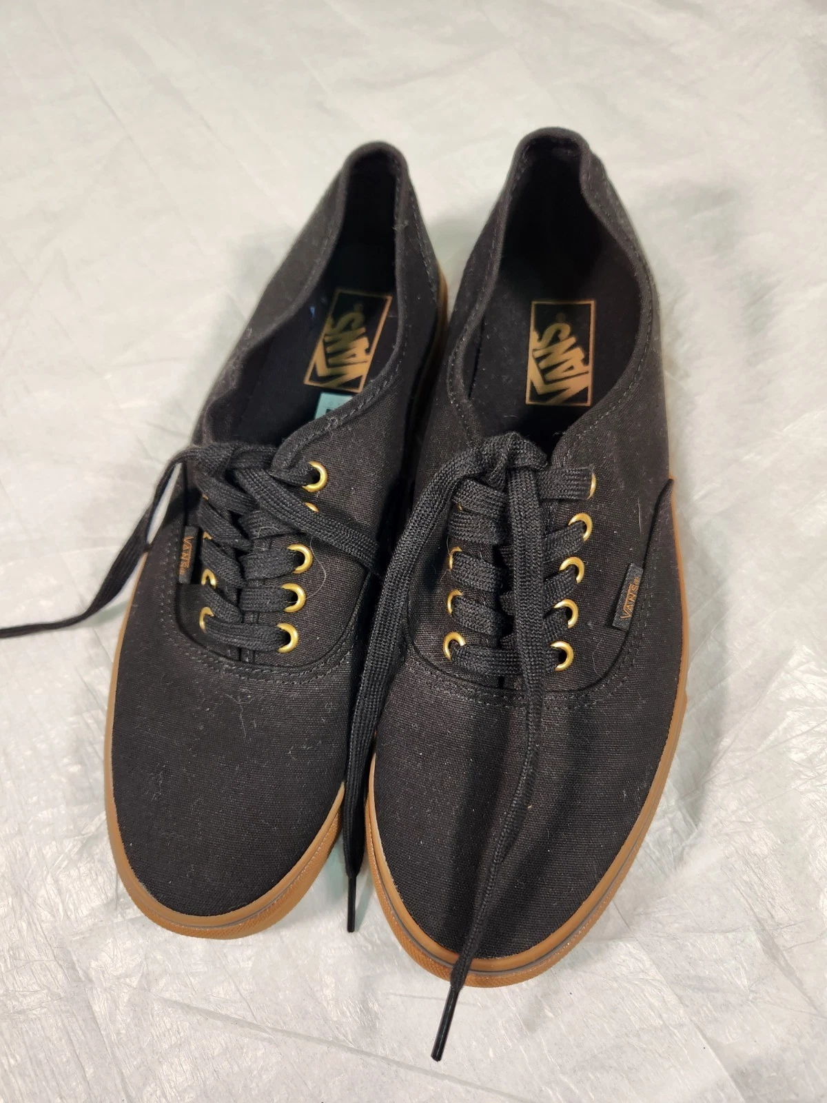 Scarpe da skateboard basse Vans Authentic Classic Sk8 nere gomma oro uomo 10 skate