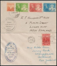 CUBBA 1940's MAIL TO NEW ZEALAND (JF)