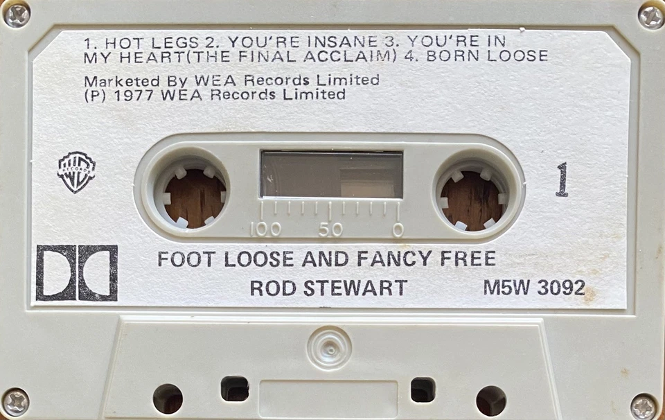Rod Stewart Foot Loose & Fancy Free Australian Cassette - Image 4 of 4