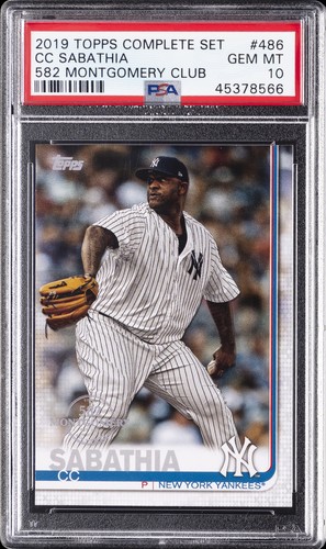 CC Sabathia [582 Montgomery Club] #486 2019 Topps Complete Set card