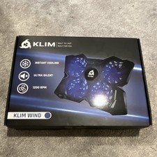 KLIM Wind Laptop Cooling Pad Ultra Silent 4 Fans Instant Cooling USB for 11-17"
