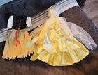 Barbie Vintage Tagged Cinderella Excellent Yellow Gown & Patchwork Dress