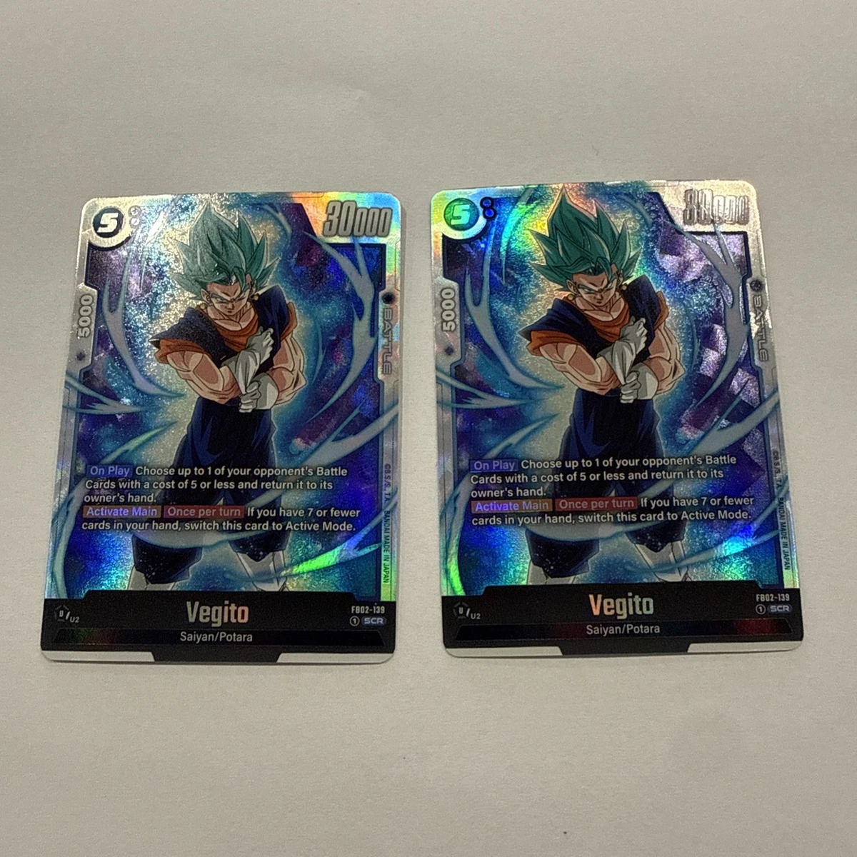 Vegito In Individual Collectible Card Game Cards for sale - eBay