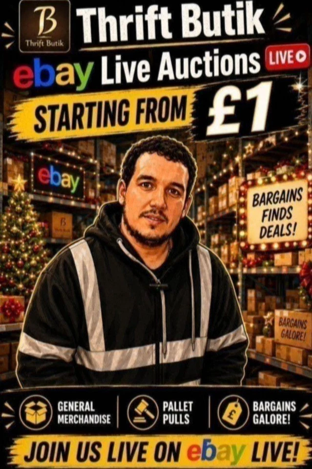 £1 Start Live Auctions With Richard – General Merch, Pallet Pulls & Bargain