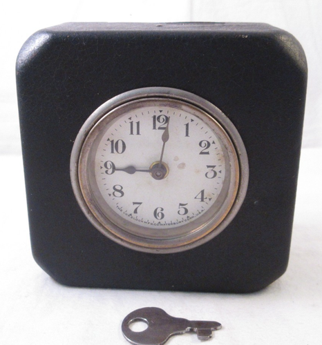 Vintage Lux Clock Bank - with Key | eBay