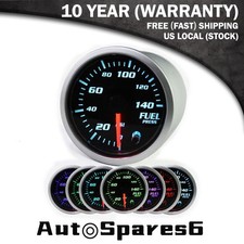 7 Color Led Electronic 52mm Fuel Pressure Gauge 0-140psi Gauge In D27