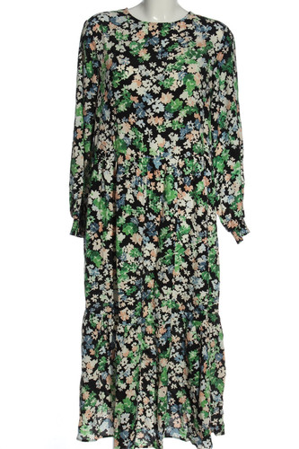 H&M Abito a maniche lunghe Donna Taglia IT 40 nero-verde-color carne - Foto 1 di 5